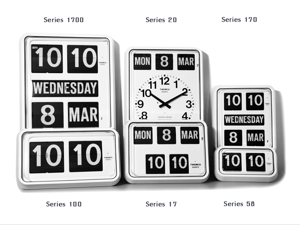 TWEMCO commercial series flip clocks
